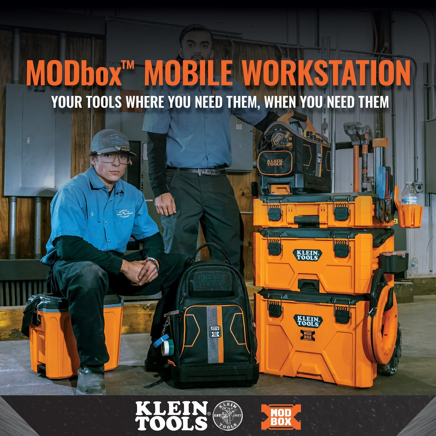 Klein Tools 62201MB MODbox Electrician's Backpack