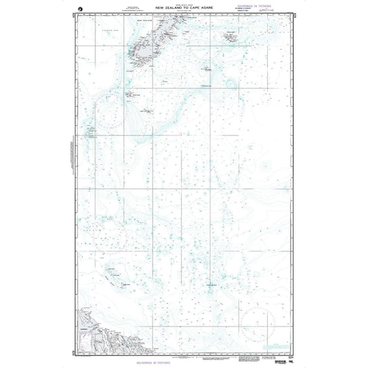 Paradise Clay NGA_624 NGA Chart South Pacific Ocean New Zealand to Cape Adare
