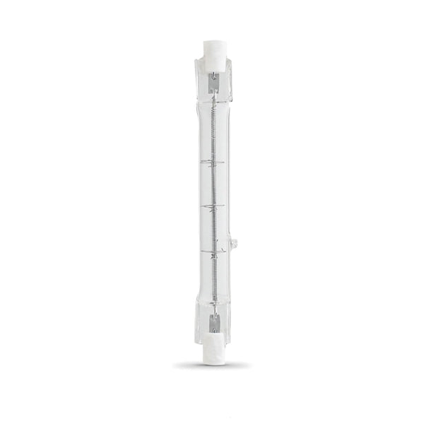 Feit Electric BPQ150T3CLS/RS/2/CAN 150W Warm White (3000K) R7S Base T3 Dimmable Halogen Rough Service Double-Ended Tube Light Bulb (2-Pack)