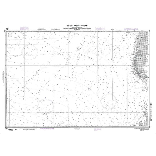Paradise Clay NGA_625 NGA Chart South Pacific Ocean Southeastern Part Including the Southwest Coast of South America