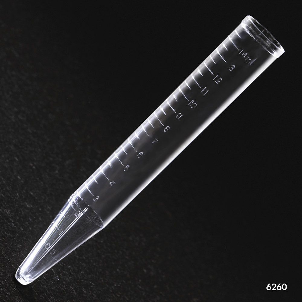 Globe Scientific 6265-100 Centrifuge Tube 15mL PS Molded Graduations 100/Dispenser Box