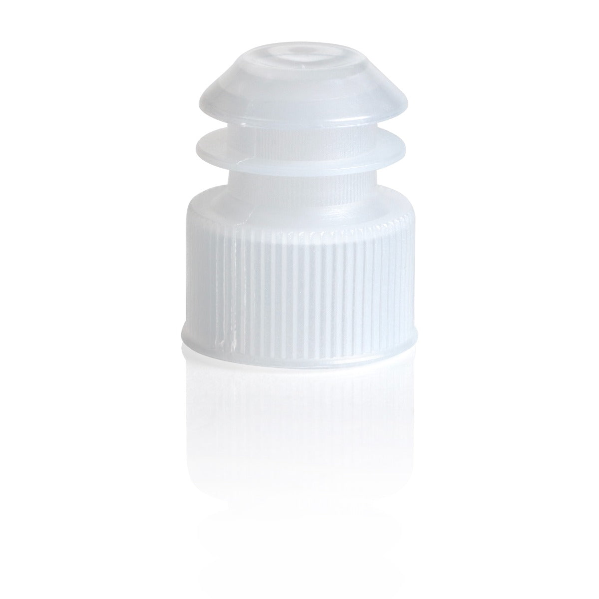 Globe Scientific 6263C Cap Flange Plug 17mm for 17mm Tubes and 15mL Centrifuge Tubes Natural