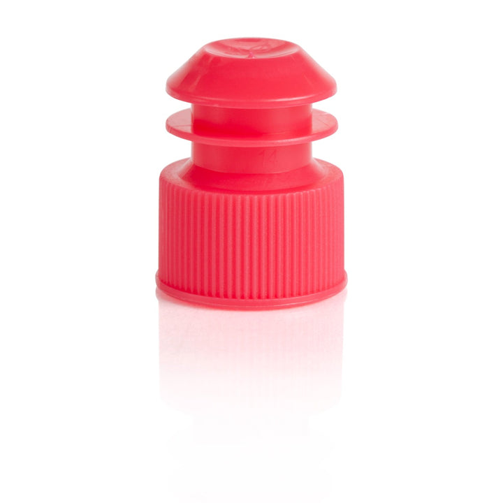 Globe Scientific 6263W Cap Flange Plug 17mm for 17mm Tubes and 15mL Centrifuge Tubes White