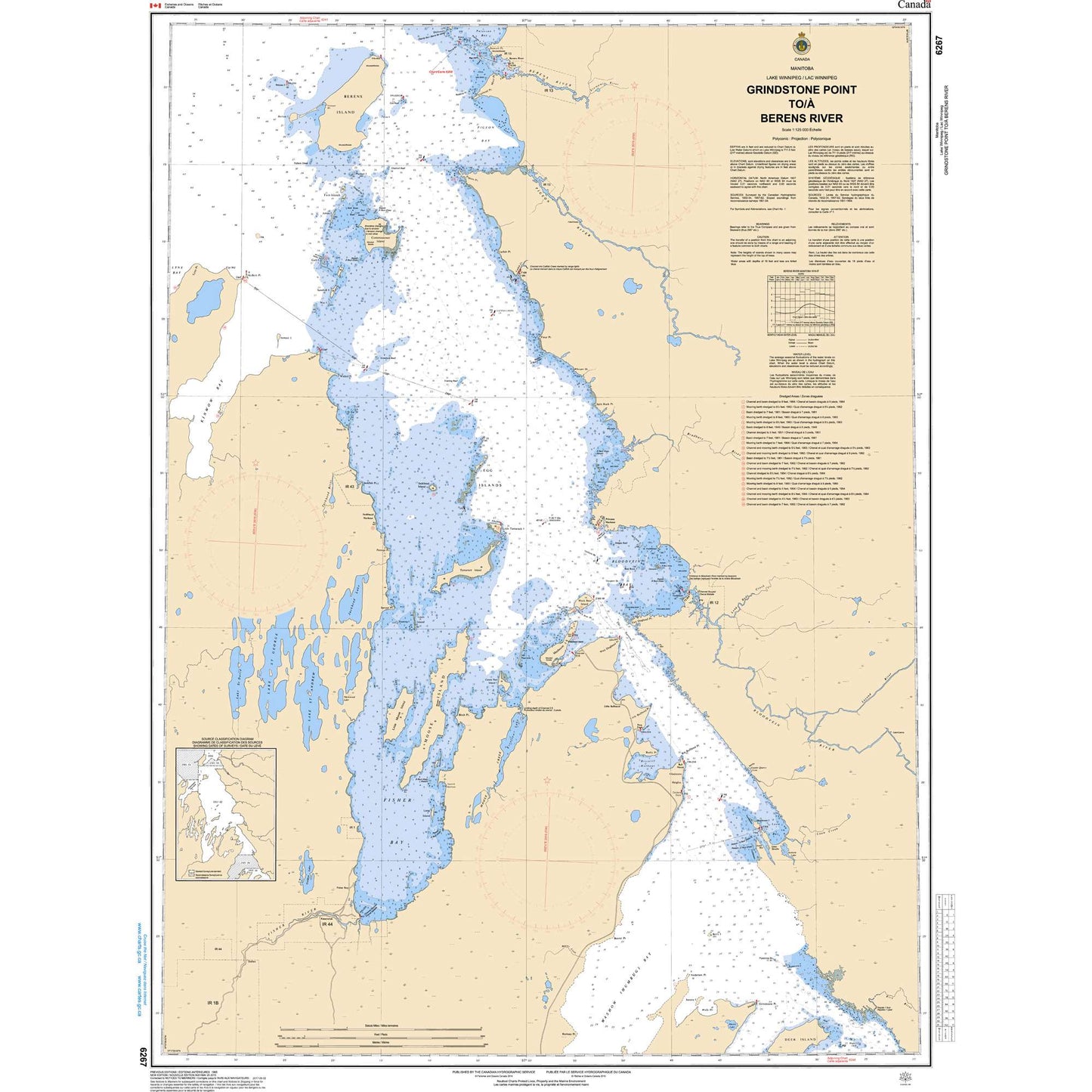 Paradise Clay CAN6267 CHS Chart Grindstone Point to Berens River