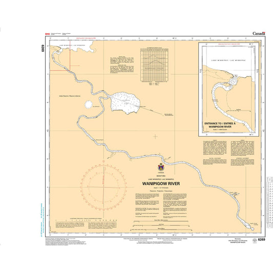Paradise Clay CAN6269 CHS Chart Wanipigow River