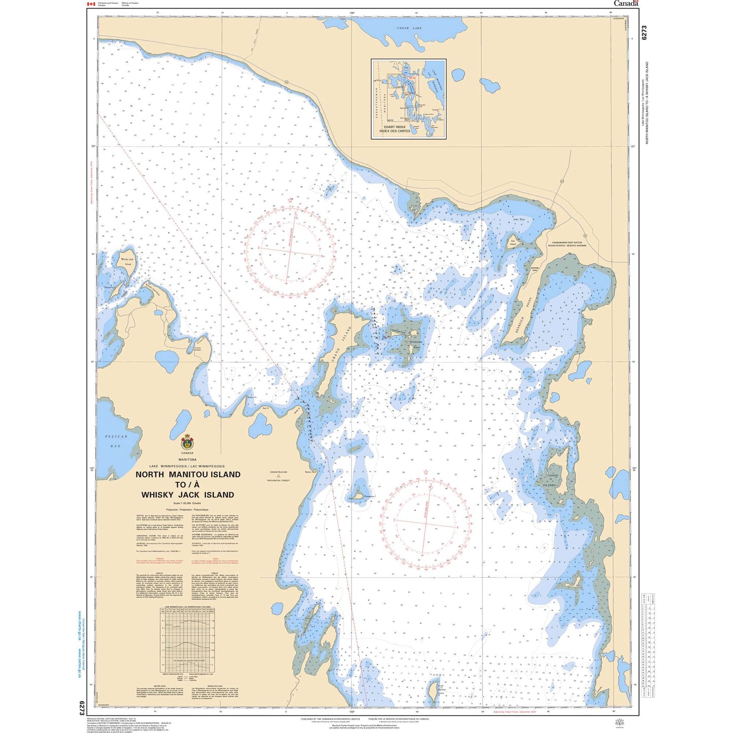 Paradise Clay CAN6273 CHS Chart North Manitou Island to/ Whiskey Jack Island