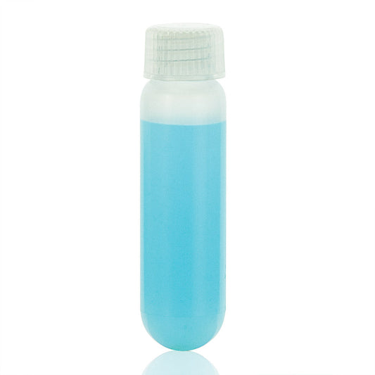 Globe Scientific 6321 Centrifuge Tube 30mL Oak Ridge Round Bottom Style Attached Screw Cap PP 12/Bag