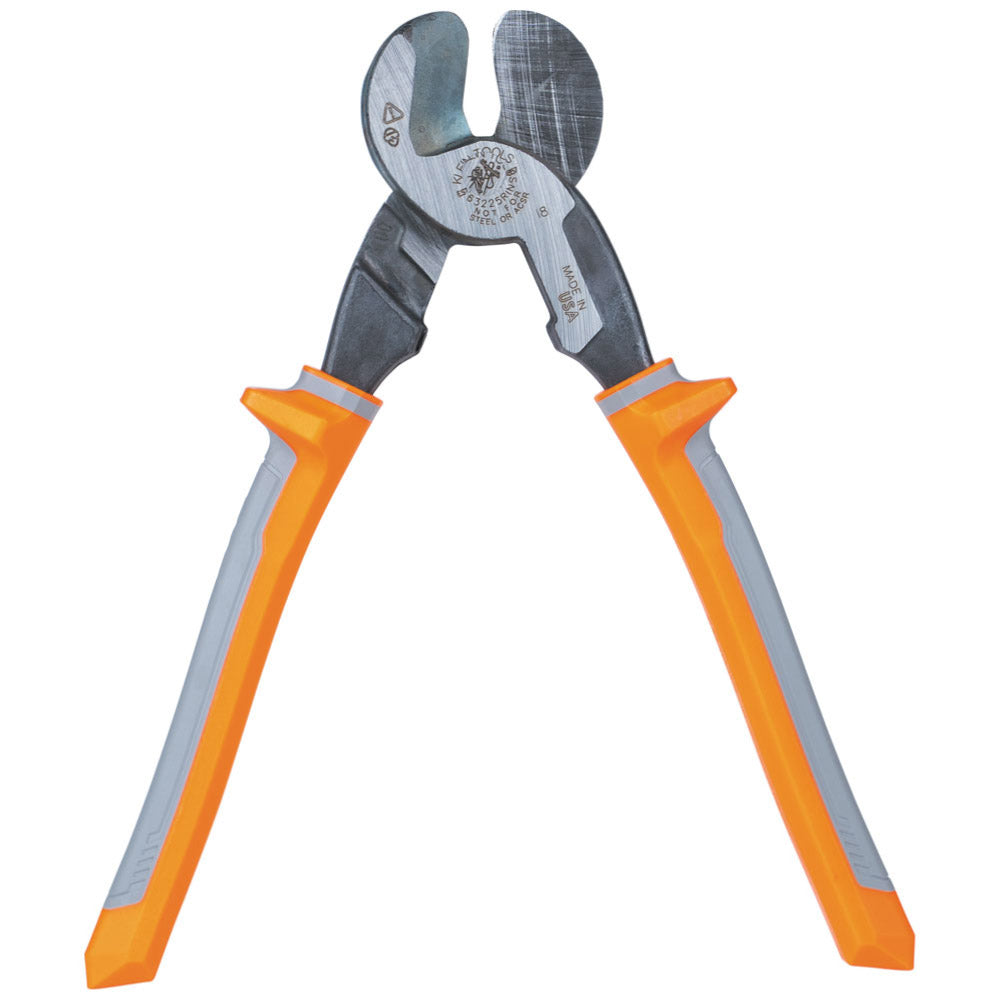 Klein Tools 63225RINS Cable Cutter, Insulated, High-Leverage, 9-Inch