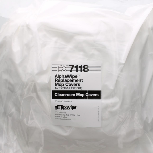 SOS Cleanroom Texwipe TX7118 AlphaMop Polyester Cleanroom Replacement Mop Covers (Refills) (Case Qty.) - Case