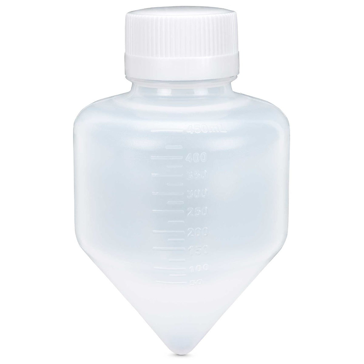 Globe Scientific 6338 Centrifuge Tube 500mL Large Volume Attached White Screw Cap PP 6/Bag