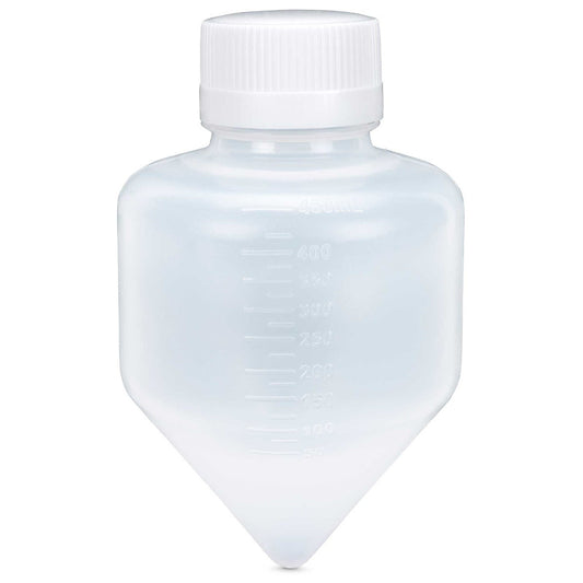 Globe Scientific 6338 Centrifuge Tube 500mL Large Volume Attached White Screw Cap PP 6/Bag