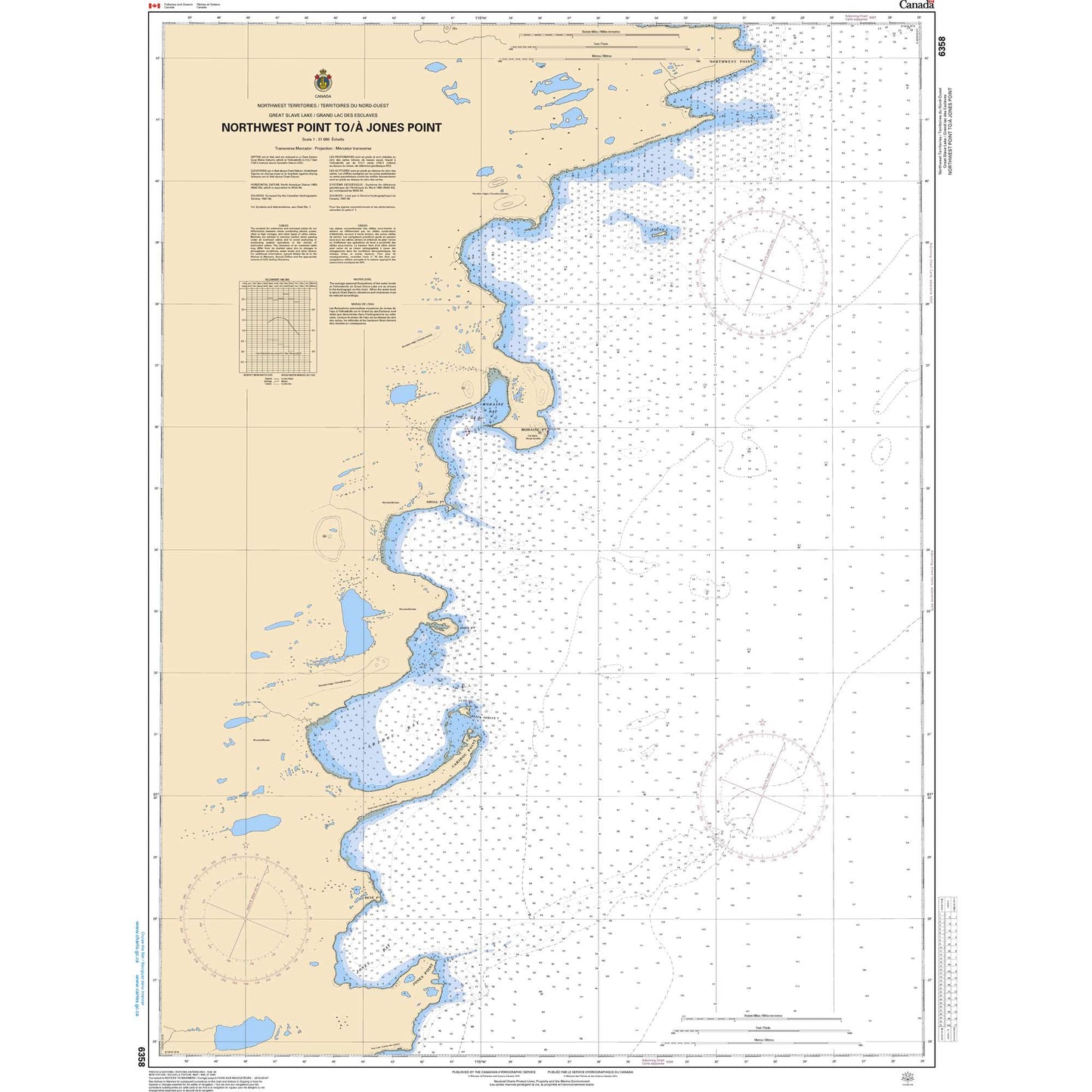 Paradise Clay CAN6358 CHS Chart Northwest Point to/ Jones Point