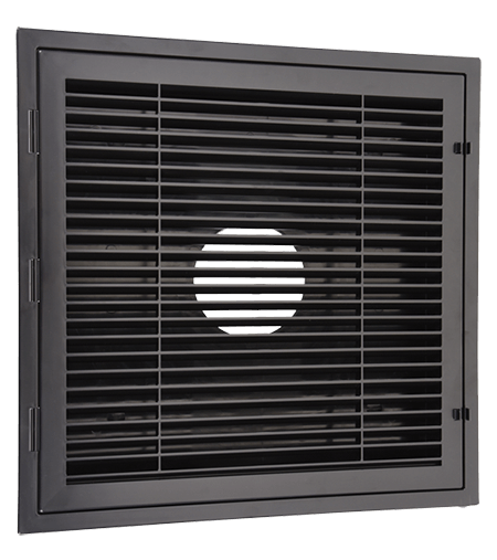 Havaco HT-2X2-RTN-BK 2'x2' Louver Return (Black)