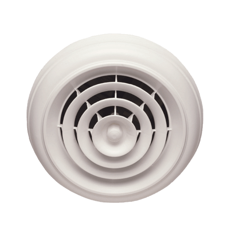 Havaco HT-CCGRB-R1D Capital Crown Round Ceiling Diffuser and Reducing Boot with Rotary Damper