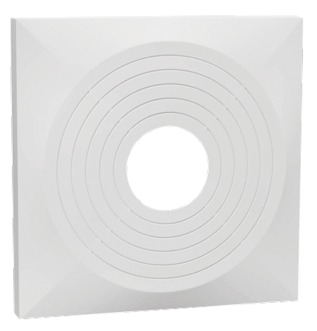 Havaco HT-2X2-PSPLBE 2'x2' Plaque Supply with Bulls-Eye Back (White)