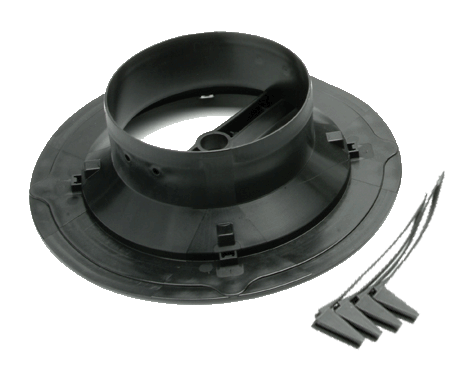 Havaco HT-G6B-S1D Square Ceiling Diffuser and 6" Register Boot with Rotary Damper