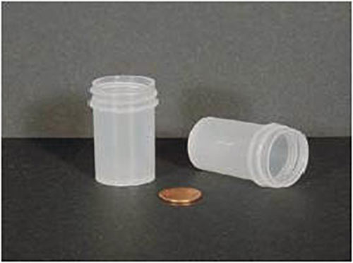 Globe Scientific 6365 Jar Wide Mouth 26mL (7/8oz) PP 33mm Opening 1 x 1 7/8" (Screw Cap Packaged Separately)