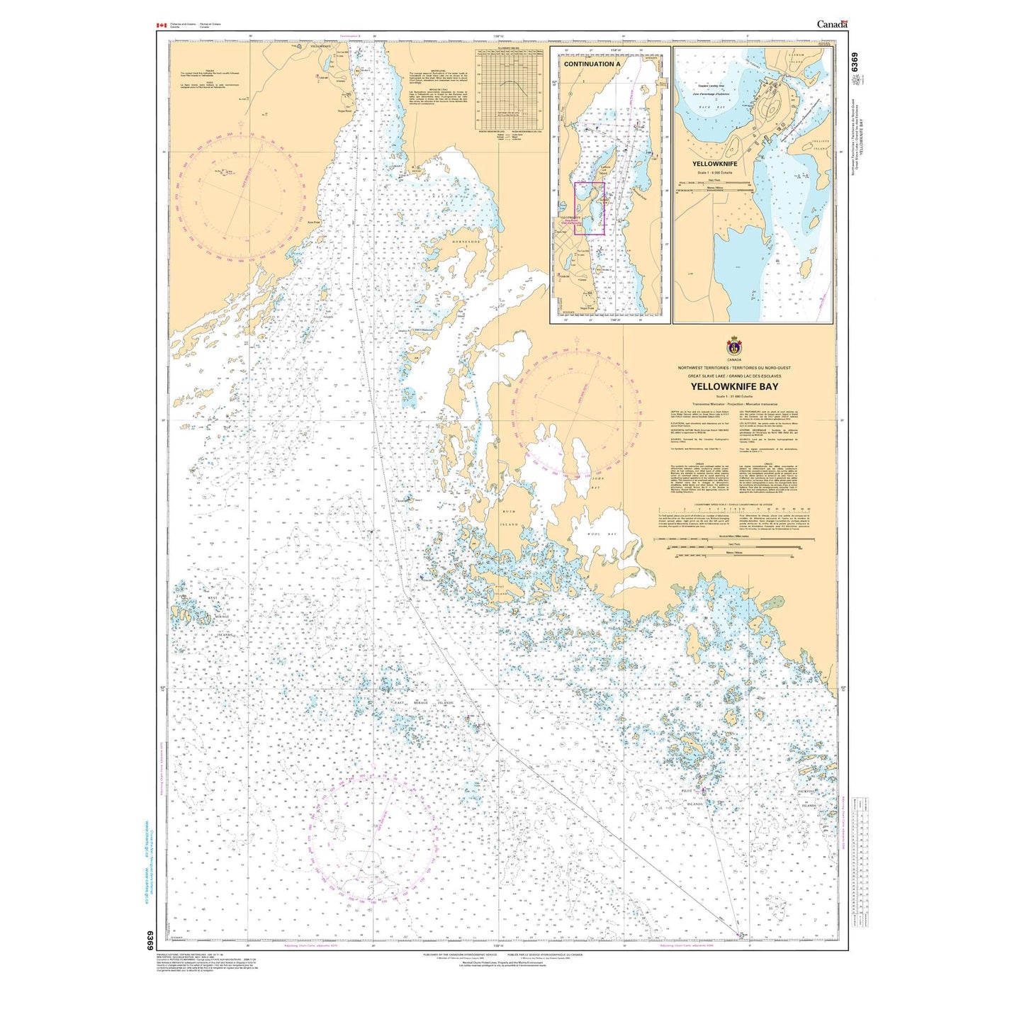 Paradise Clay CAN6369 CHS Chart Yellowknife Bay