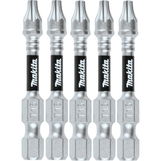 Makita E-00979 Impact XPS® T15 Torx 2" Power Bit, 5/pk