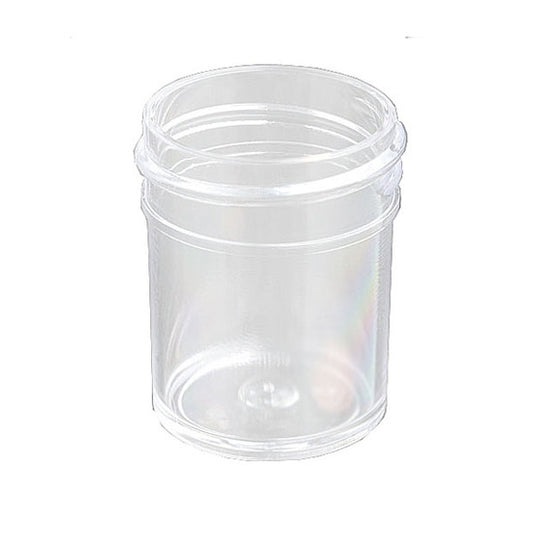Globe Scientific 6380 Jar Wide Mouth 120mL (4oz) PS 70mm Opening 2 7/16 x 2 3/16" (Screw Cap Packaged Separately)