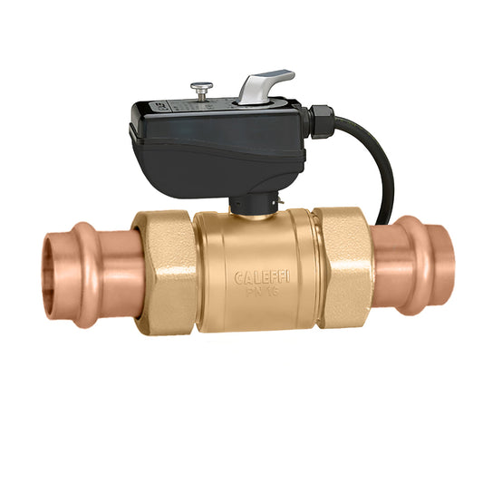 Caleffi 638064A 106 638 motorized ball valve 1" press, 2-way, 24 V