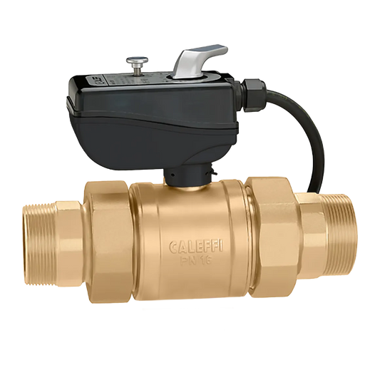 Caleffi 638054A 103 638 motorized ball valve 3/4" NPT female, 2-way, 24 V