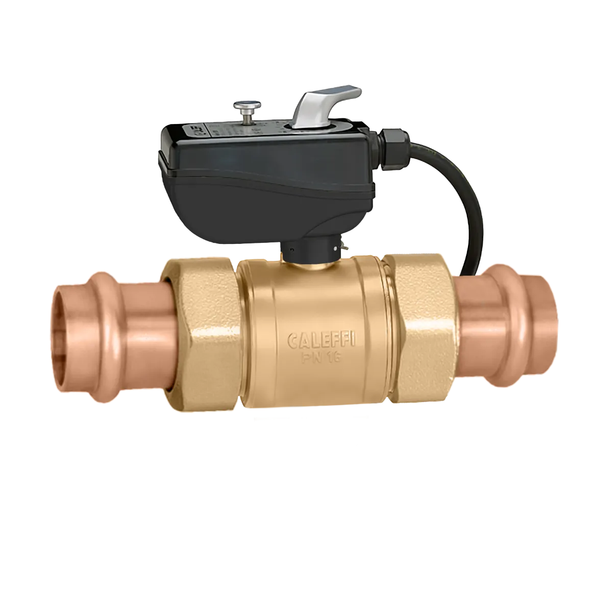 Caleffi 638054A 106 638 motorized ball valve 3/4" press, 2-way, 24 V