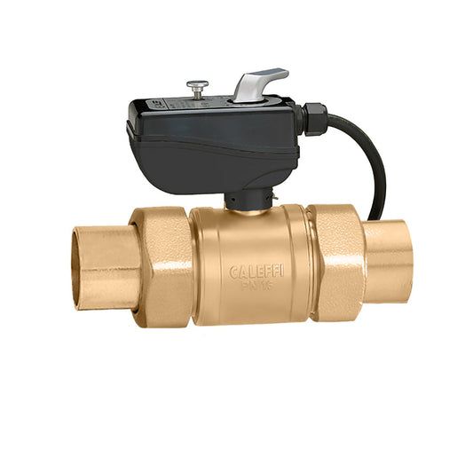 Caleffi 638064A 109 638 motorized ball valve 1" sweat, 2-way, 24 V