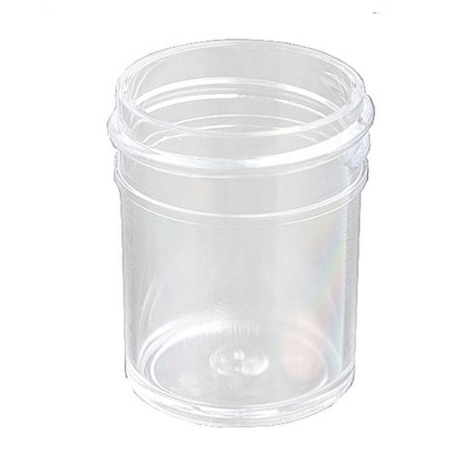 Globe Scientific 6386 Jar Wide Mouth 240mL (8oz) PS 70mm Opening 2 7/16 x 3 3/8" (Screw Cap Packaged Separately)