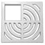 Jones Stephens S49053 3" PVC Hub Fit Floor Sink with 3/4 Top Grate and Dome Bottom Grate