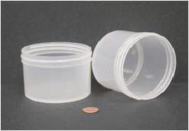 Globe Scientific 6395 Jar Wide Mouth 240mL (8oz) PP 89mm Opening 3 3/16 x 2 3/8" (Screw Cap Packaged Separately)