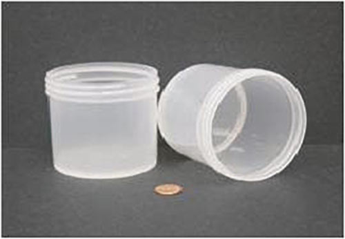 Globe Scientific 6397 Jar Wide Mouth 360mL (12oz) PP 89mm Opening 3 3/16 x 3" (Screw Cap Packaged Separately)