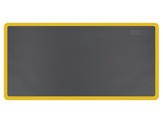 Smart Step 63SSGRYY Supreme Premium Performance Anti-Fatigue Mat, 6' x 3' x 3/4", Gray w/ Yellow Border