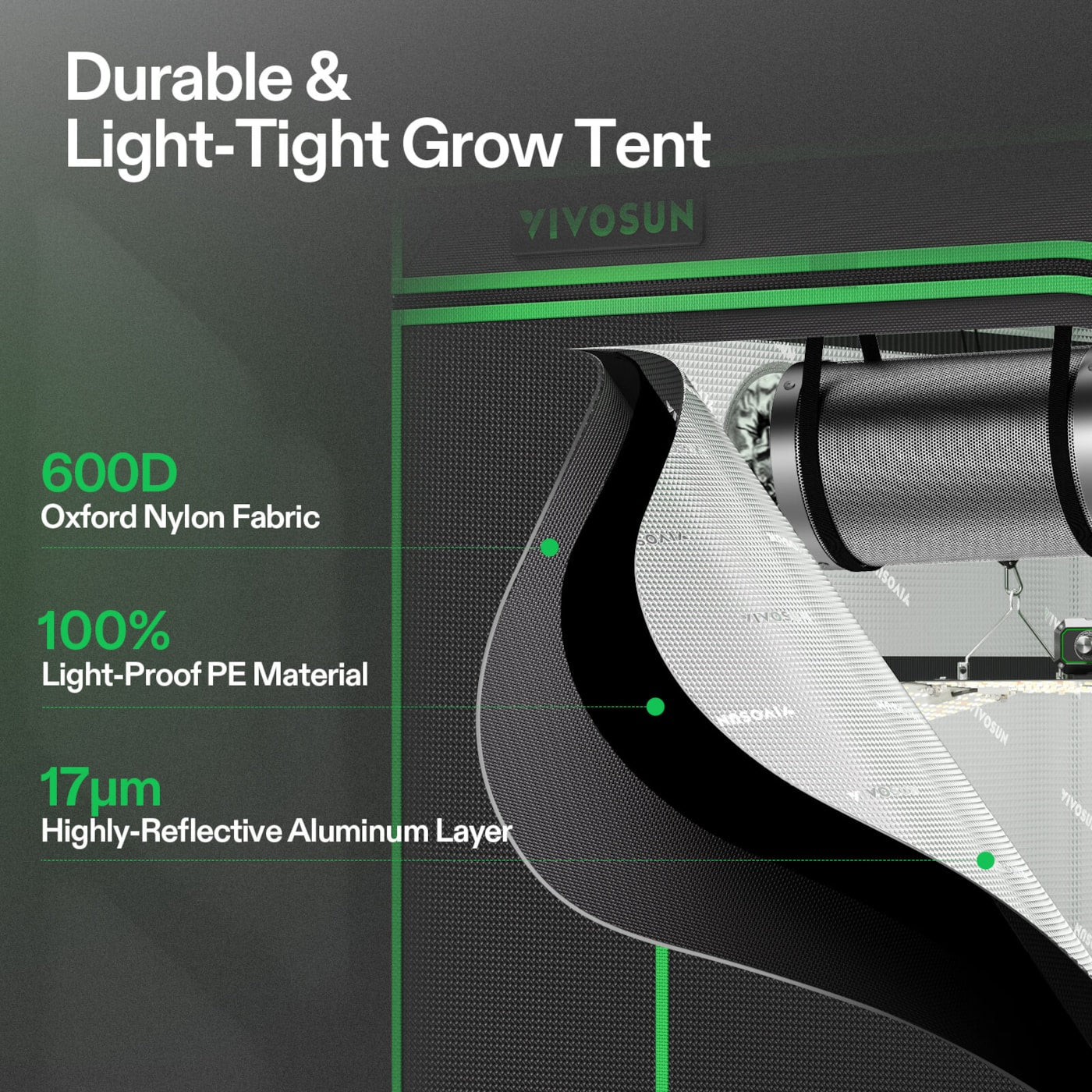 Vivosun Starter Grow Tent Kit, 3 × 3ft 3-Plant System, WiFi-Controlled Grow System with Full Spectrum LED Grow Light, Automatic Ventilation, GrowHub Outlet A22 with Temperature and Humidity Sensor