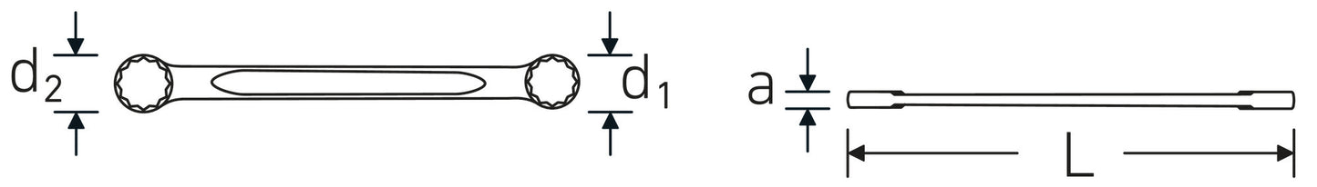 Stahlwille 41052022 21 20 X 22 Double Ring Wrench