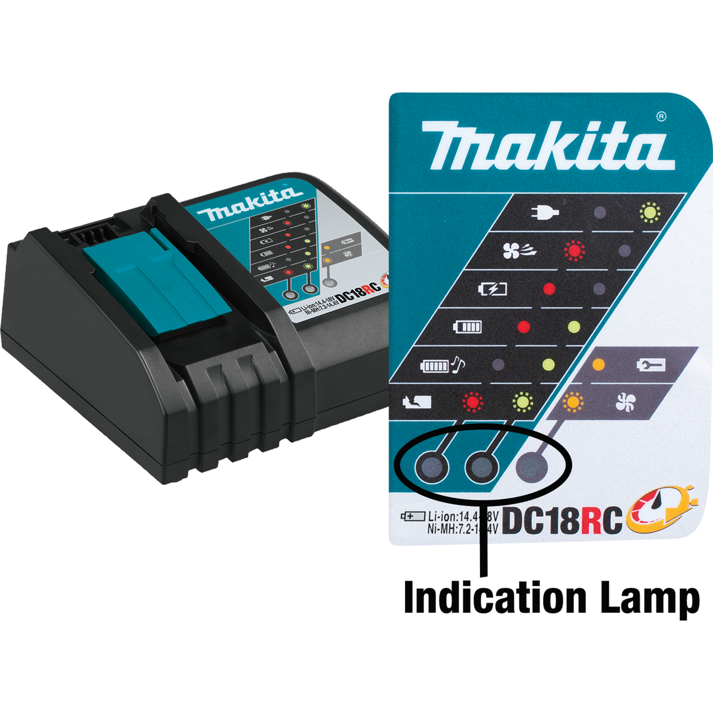 Makita DC18RC 18V LXT® Lithium‘Ion Rapid Optimum Charger