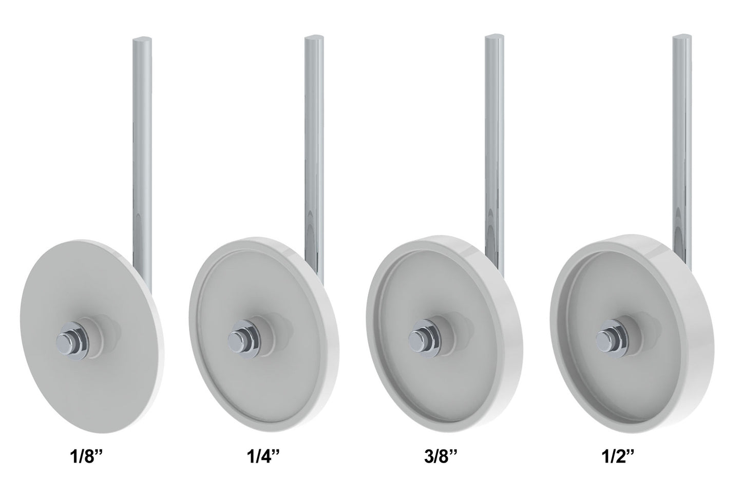 Albion Engineering 640-G19 Plastic Replacement Wheel Set for 640-4 & 640-5 Backer Rod Installers