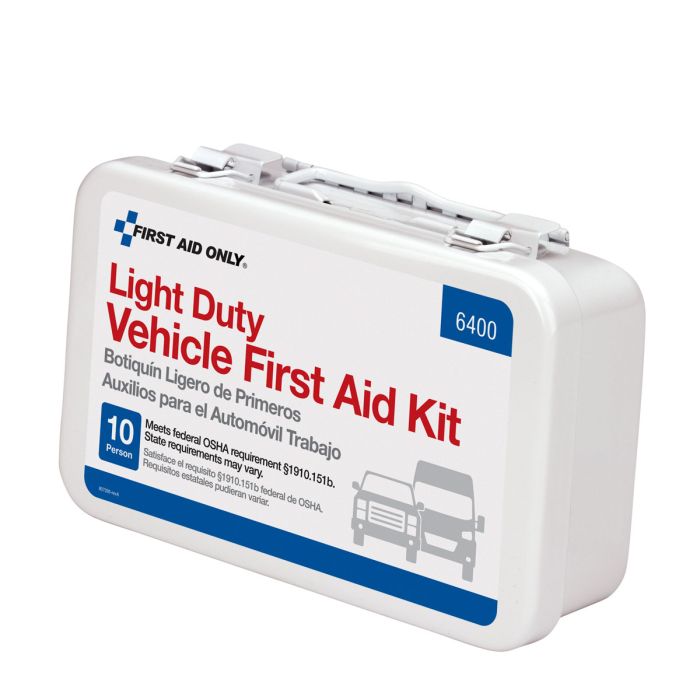 First Aid Only 6400 10 Person Vehicle First Aid Kit, Metal Case