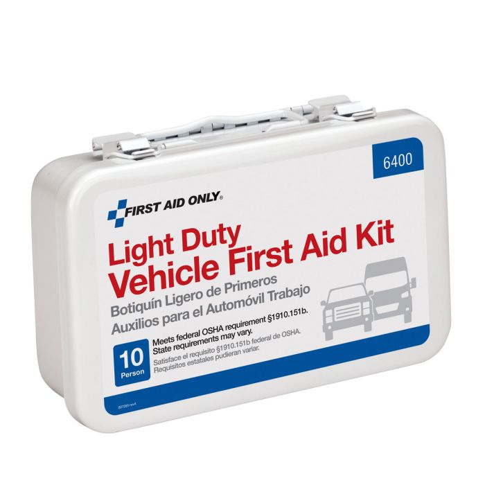 First Aid Only 6400 10 Person Vehicle First Aid Kit, Metal Case