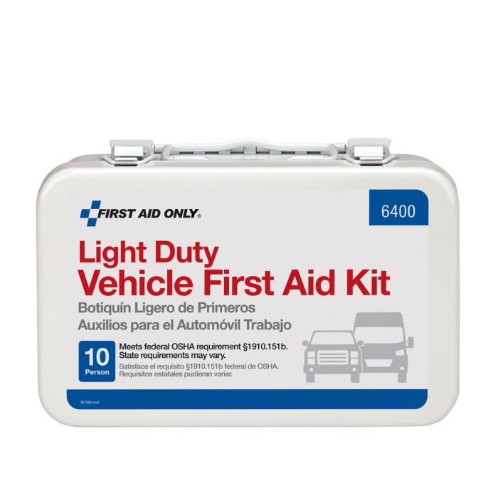 First Aid Only 6400 10 Person Vehicle First Aid Kit, Metal Case