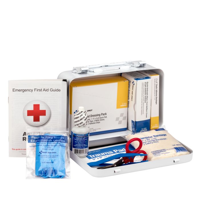 First Aid Only 6400 10 Person Vehicle First Aid Kit, Metal Case