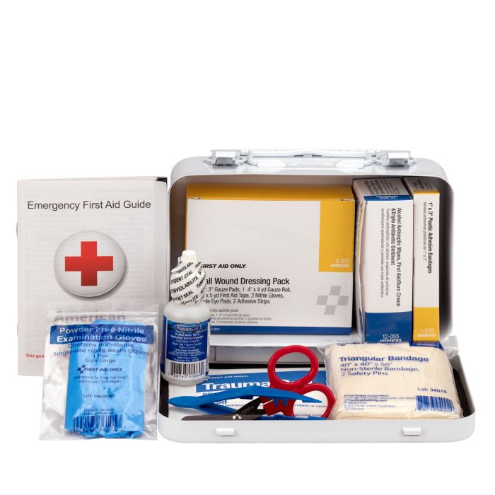 First Aid Only 6400 10 Person Vehicle First Aid Kit, Metal Case