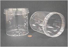 Globe Scientific 6376 Jar Wide Mouth 120mL (4oz) PS 58mm Opening 1 15/16 x 2 5/8" (Screw Cap Packaged Separately)