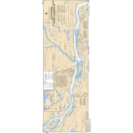 Paradise Clay CAN6417 CHS Chart Tulita (Fort Norman), Police Island to/aux Halfway Islands Kilometre 810 / kilometre 860