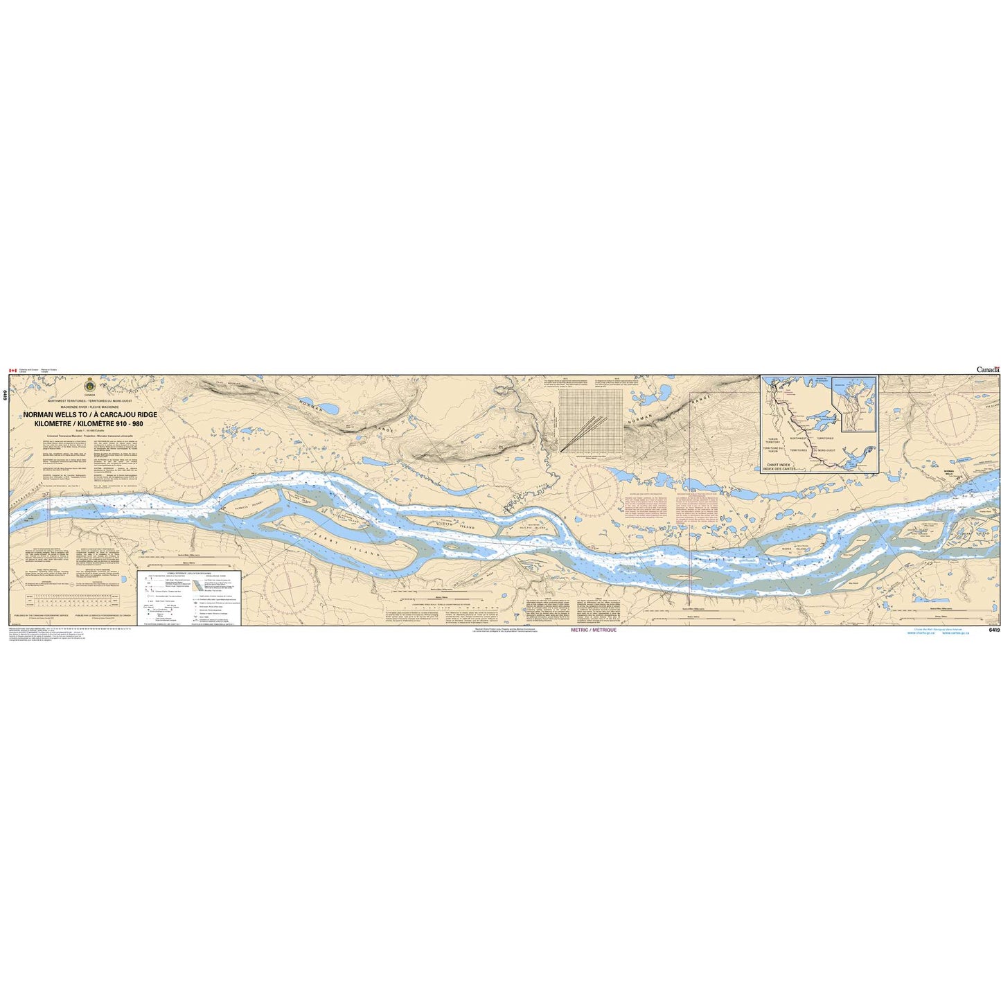 Paradise Clay CAN6419 CHS Norman Wells to/ Carcajou Ridge Kilometre 910 / Kilomètre 980