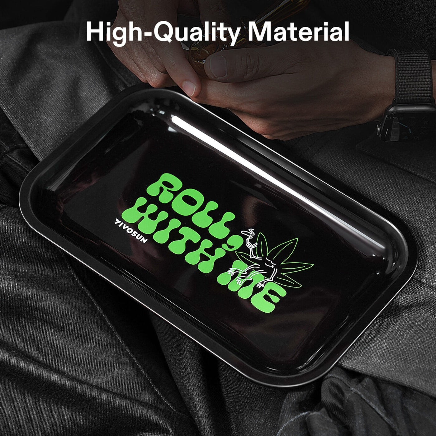 Vivosun Vivosun Rolling Tray, Black