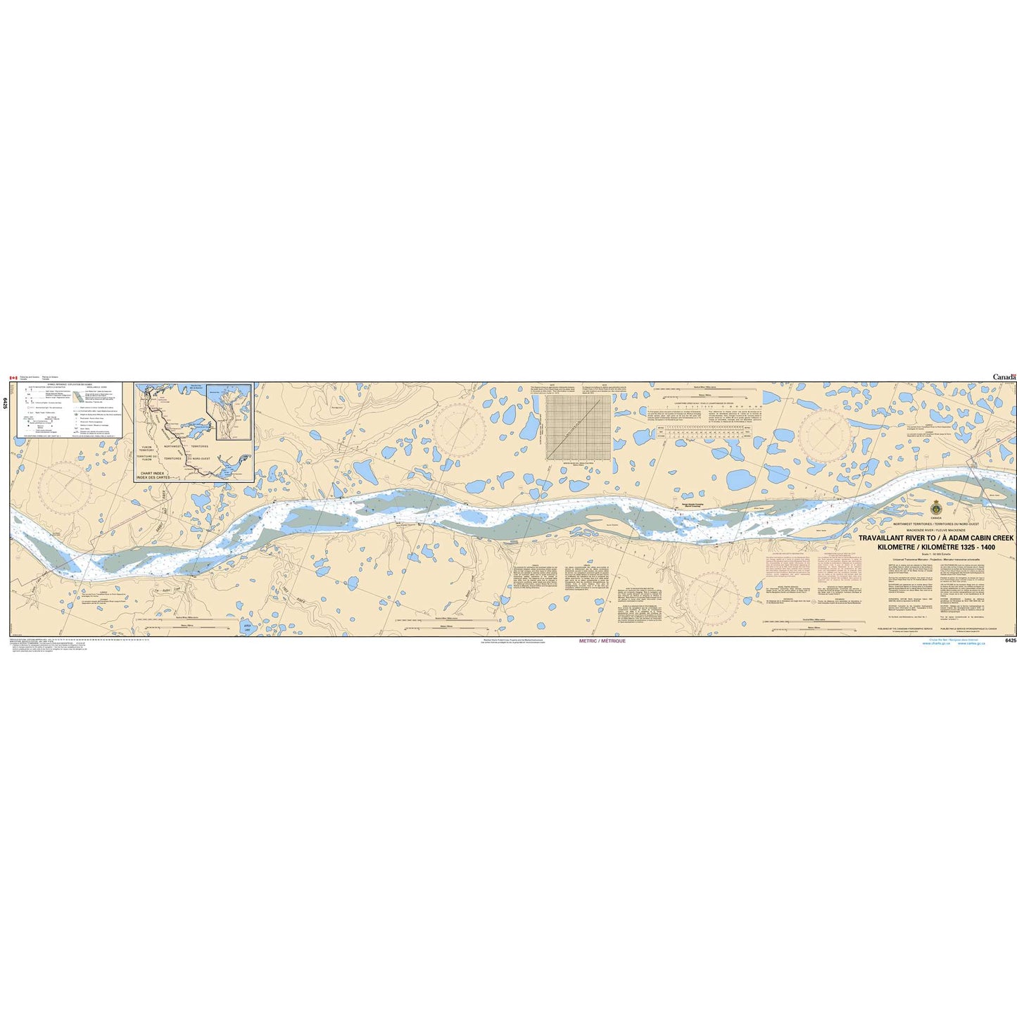 Paradise Clay CAN6425 CHS Travaillant River to/ Adam Cabin Creek Kilometre 1325 / Kilomètre 1400