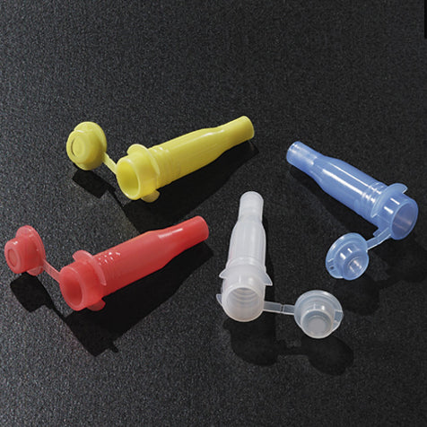 Globe Scientific 6500B HORIBA ABX Sample Cup with Cap for Cobas Mira Bio Fara and Horiba ABX analyzers Blue