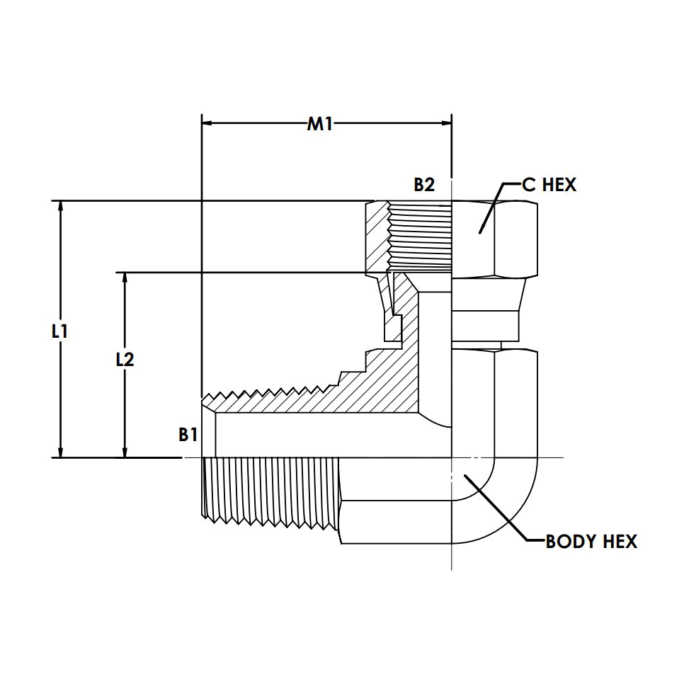 Brennan 6501-32-32-SS 32Mp-32FJs 90 Elbow STNLS