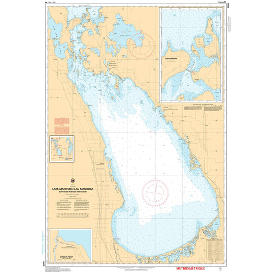Paradise Clay CAN6505 CHS Chart Lake Manitoba / Lac Manitoba (Southern Portion / Partie sud)